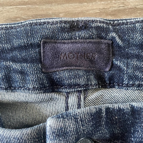 MOTHER Skinny Jeans - Dark Blue with Red Stripe W26 - Picture 3 of 7